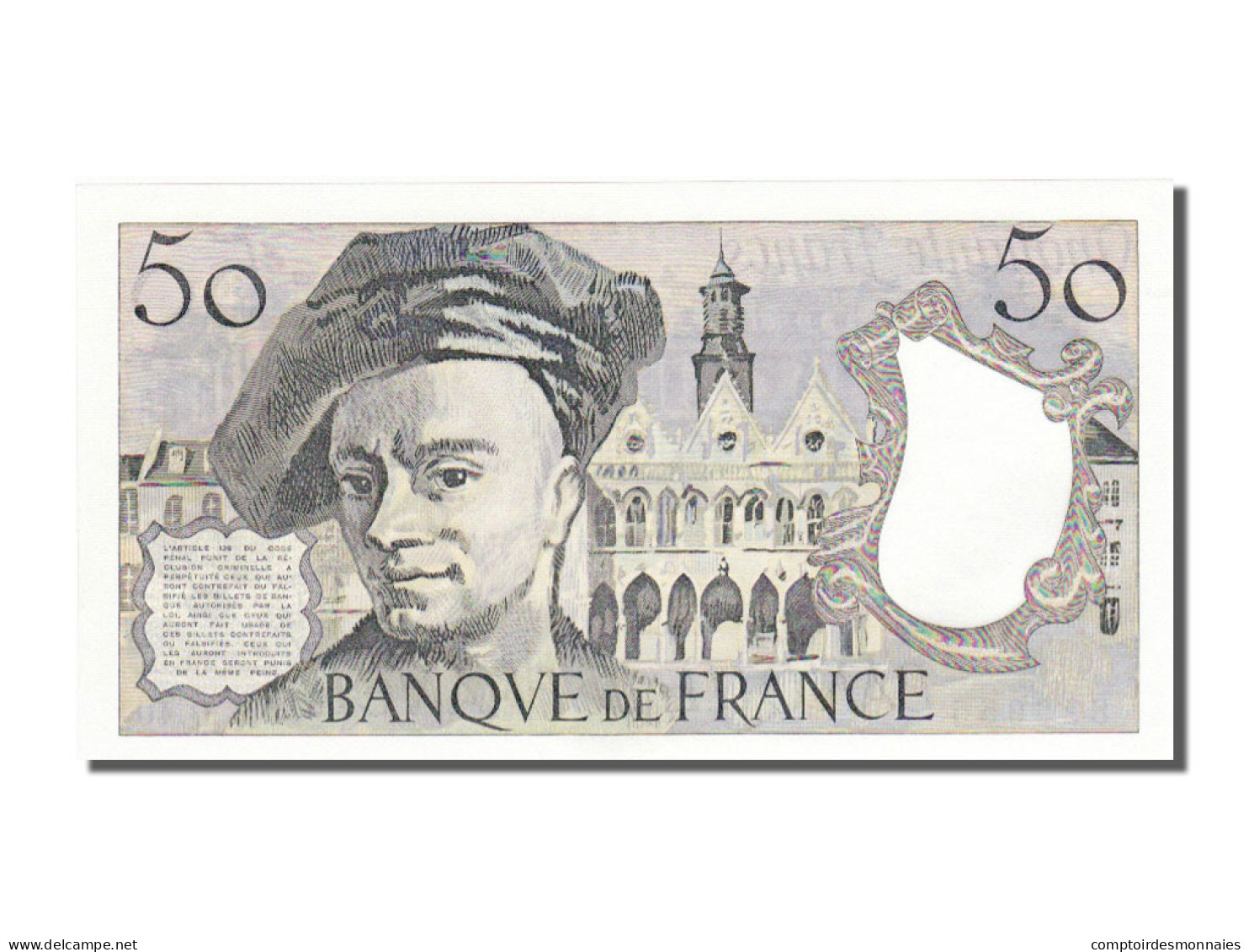 Billet, France, 50 Francs, 50 F 1976-1992 ''Quentin De La Tour'', 1984, NEUF - 50 F 1976-1992 ''Quentin De La Tour''