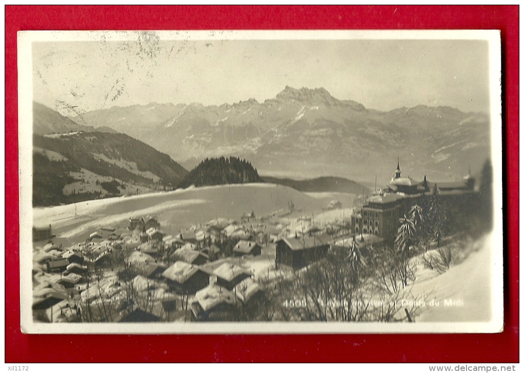 MBN-20  Leysin  En Hiver Et Dents Du Midi. Cachet Aigle Gare 1912 - Aigle