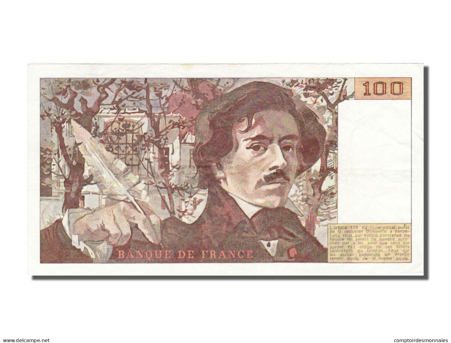 Billet, France, 100 Francs, 100 F 1978-1995 ''Delacroix'', 1984, TTB+ - 100 F 1978-1995 ''Delacroix''