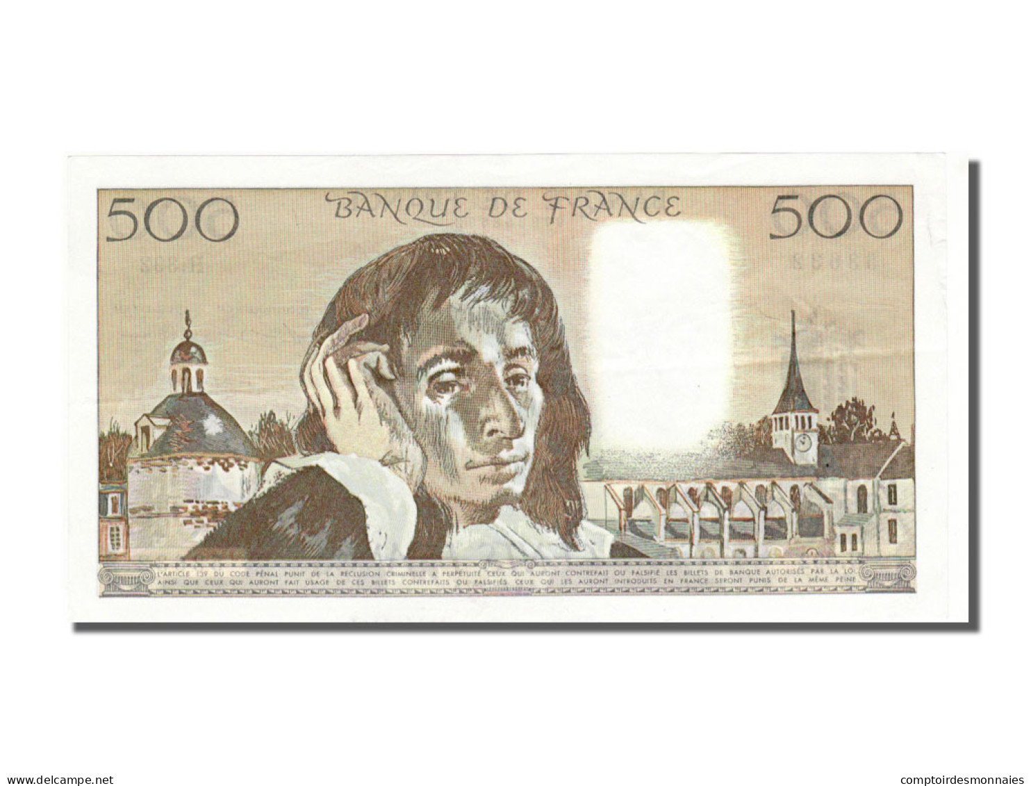 Billet, France, 500 Francs, 500 F 1968-1993 ''Pascal'', 1992, 1992-08-06, SPL+ - 500 F 1968-1993 ''Pascal''