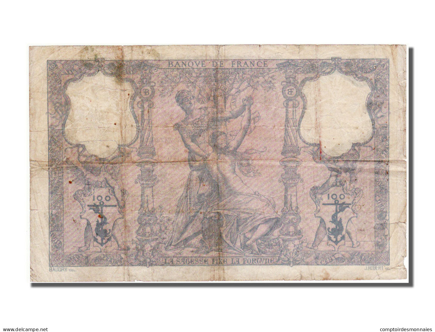 Billet, France, 100 Francs, 100 F 1888-1909 ''Bleu Et Rose'', 1905, 1905-11-20 - 100 F 1888-1909 ''Bleu Et Rose''