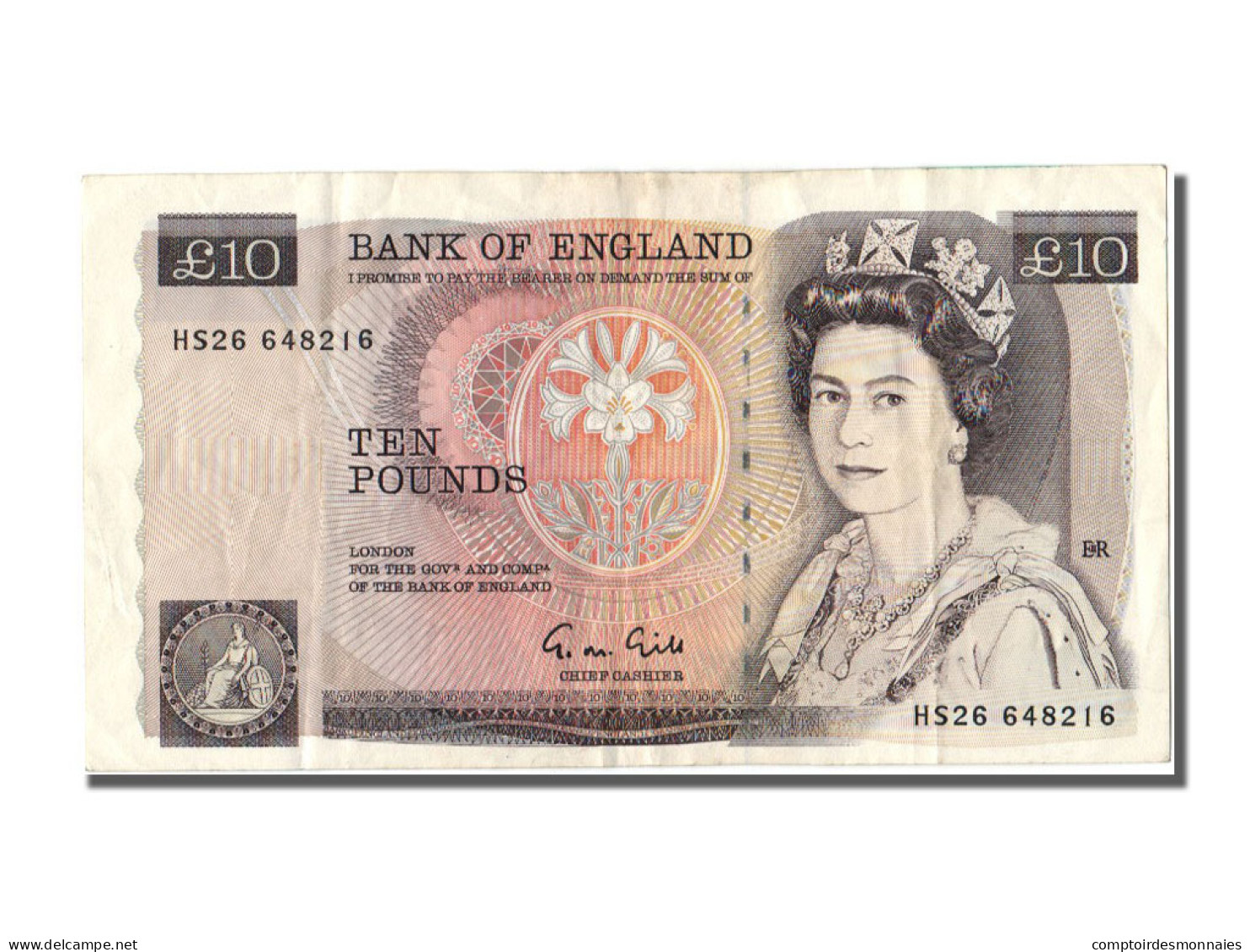 Billet, Grande-Bretagne, 10 Pounds, 1988, TTB - 10 Pounds