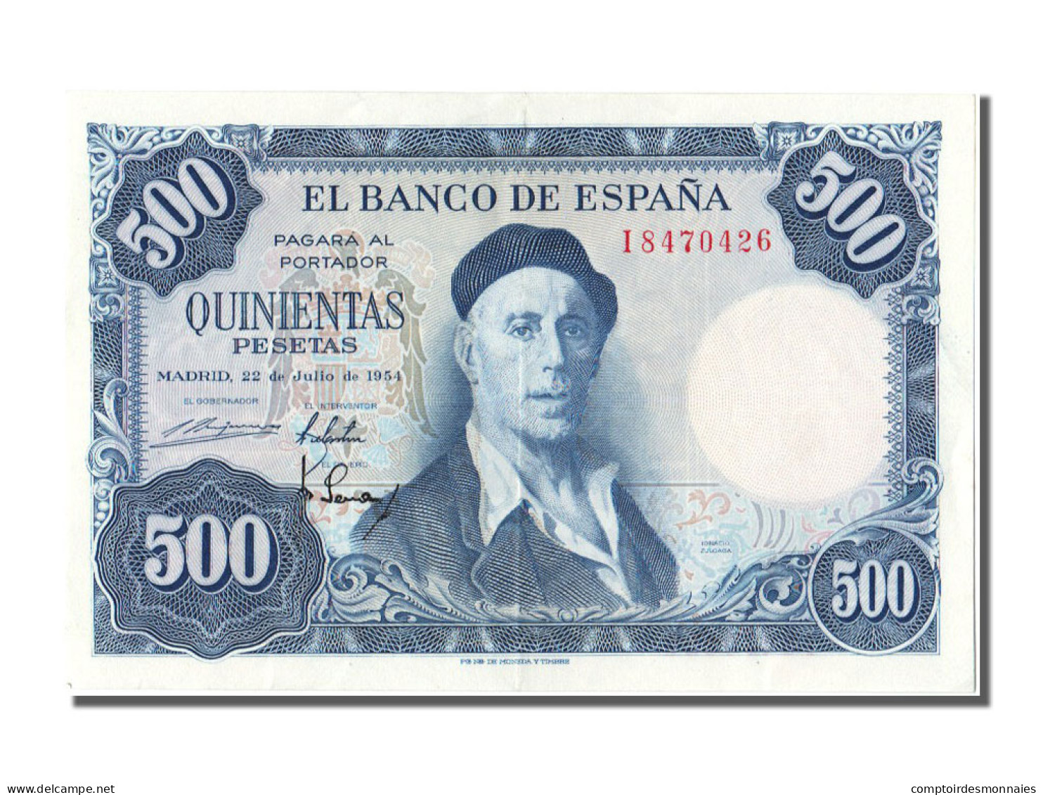 Billet, Espagne, 500 Pesetas, 1954, 1954-07-22, SUP+ - 500 Peseten