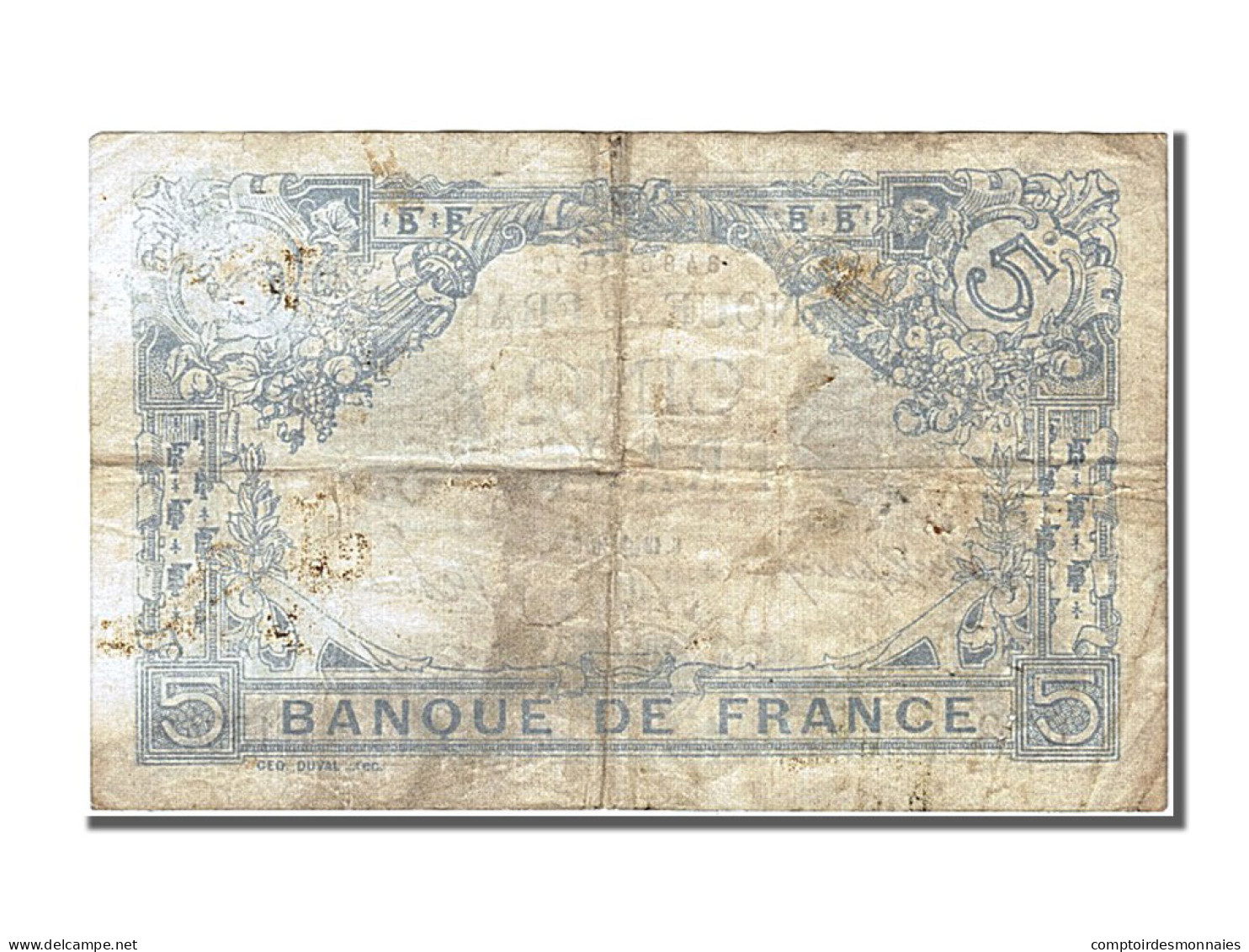 Billet, France, 5 Francs, 5 F 1912-1917 ''Bleu'', 1916, 1916-09-18, TB+ - 5 F 1912-1917 ''Bleu''