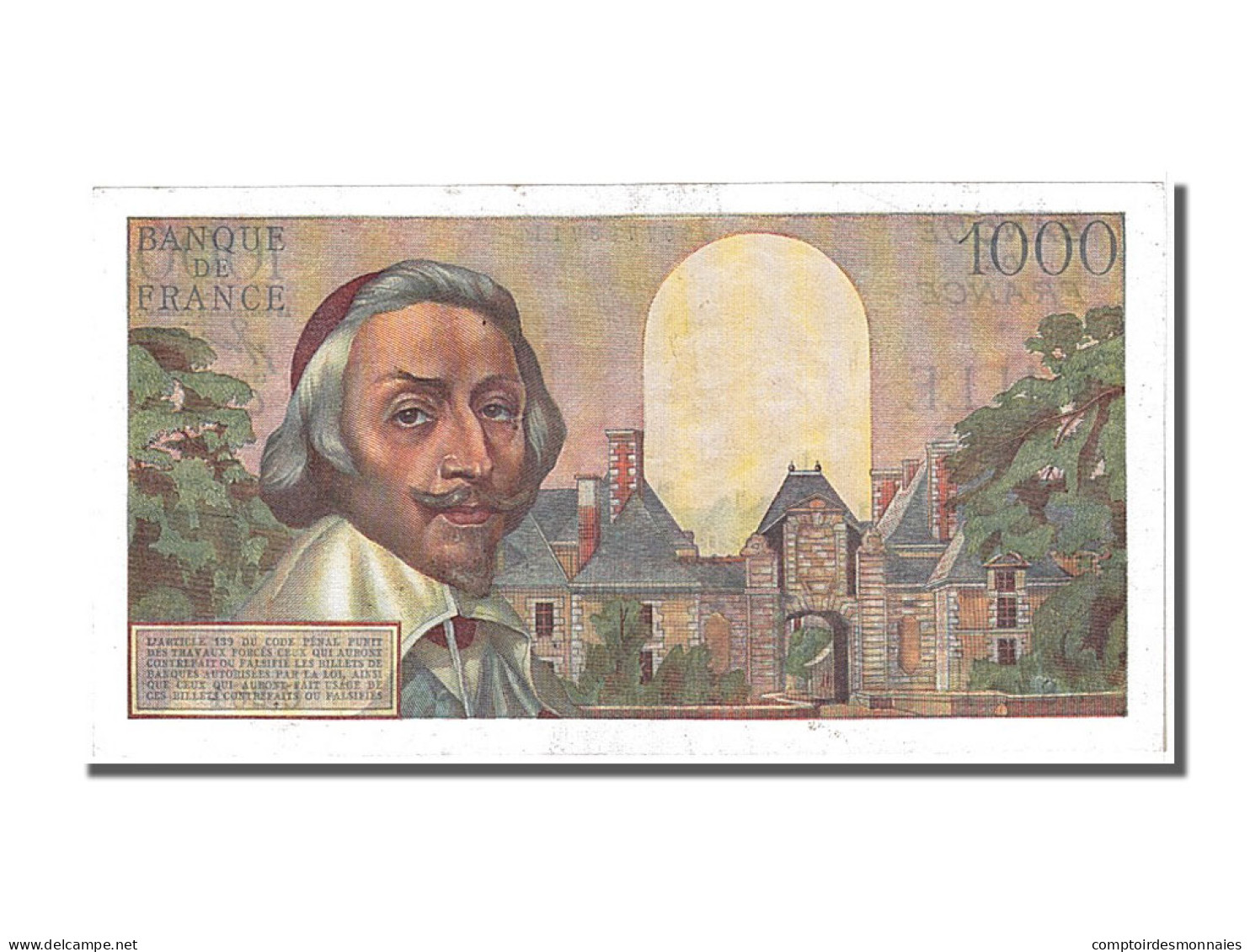 Billet, France, 1000 Francs, 1 000 F 1953-1957 ''Richelieu'', 1956, 1956-04-05 - 1 000 F 1953-1957 ''Richelieu''