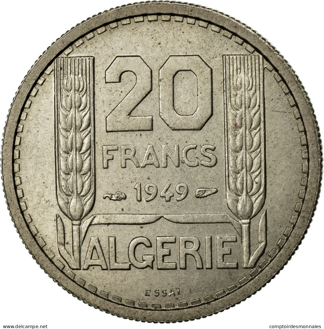 Monnaie, Algeria, 20 Francs, 1949, Paris, FDC, Copper-nickel, KM:E1 - Argelia