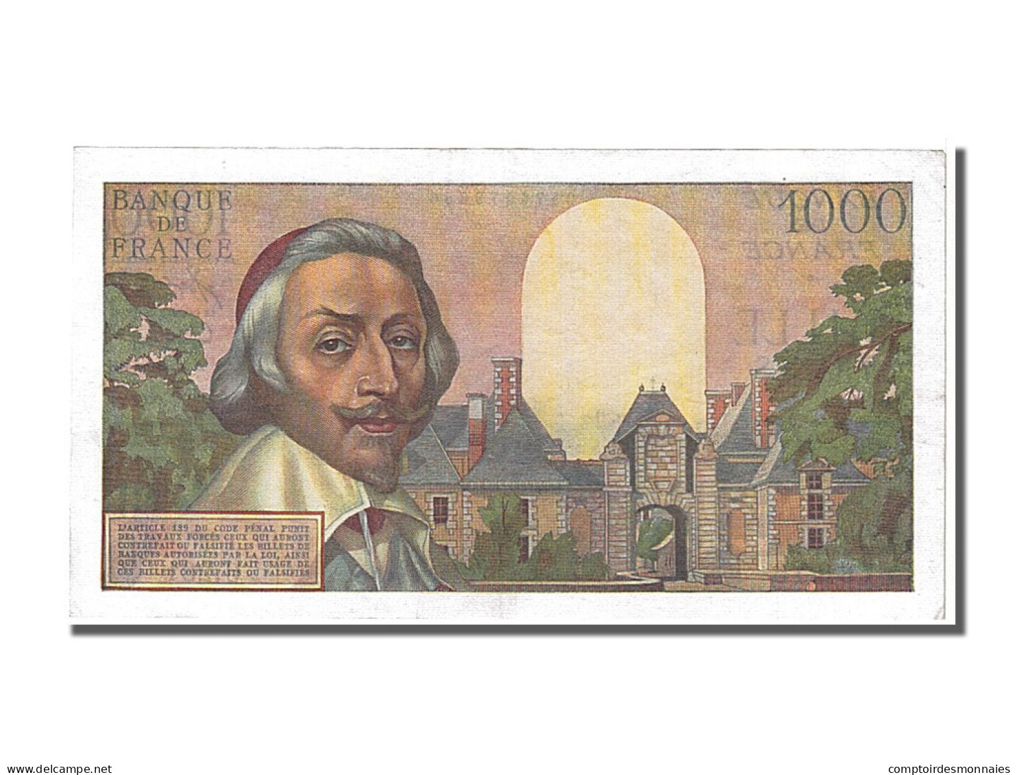 Billet, France, 1000 Francs, 1 000 F 1953-1957 ''Richelieu'', 1956, 1956-01-05 - 1 000 F 1953-1957 ''Richelieu''