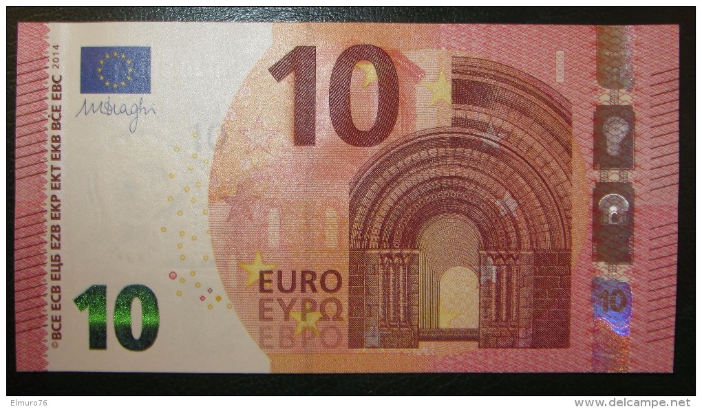 10 Euro U002G5 France Serie UE Charge 02 Draghi Perfect UNC - 10 Euro