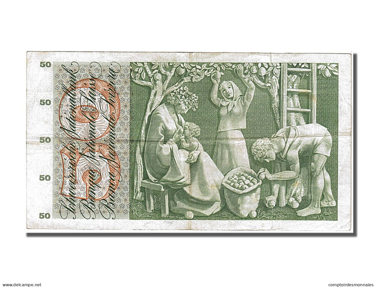 Billet, Suisse, 50 Franken, 1955, 1955-07-07, TTB - Svizzera