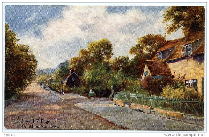 ARTIST CARD - SOUTHEND ON SEA : PRITTLEWELL VILLAGE - Southend, Westcliff & Leigh