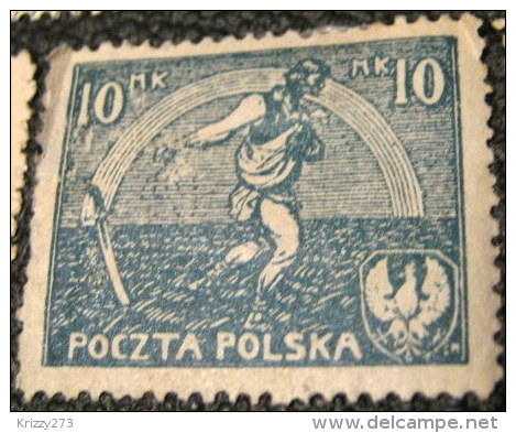 Poland 1921 Sowing Man 10m - Used - Neufs