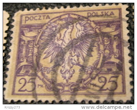 Poland 1921  Eagle On Large Shield 25m - Used - Gebraucht