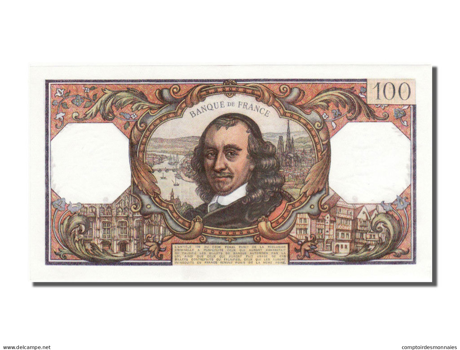 Billet, France, 100 Francs, 100 F 1964-1979 ''Corneille'', 1971, 1971-10-07 - 100 F 1964-1979 ''Corneille''