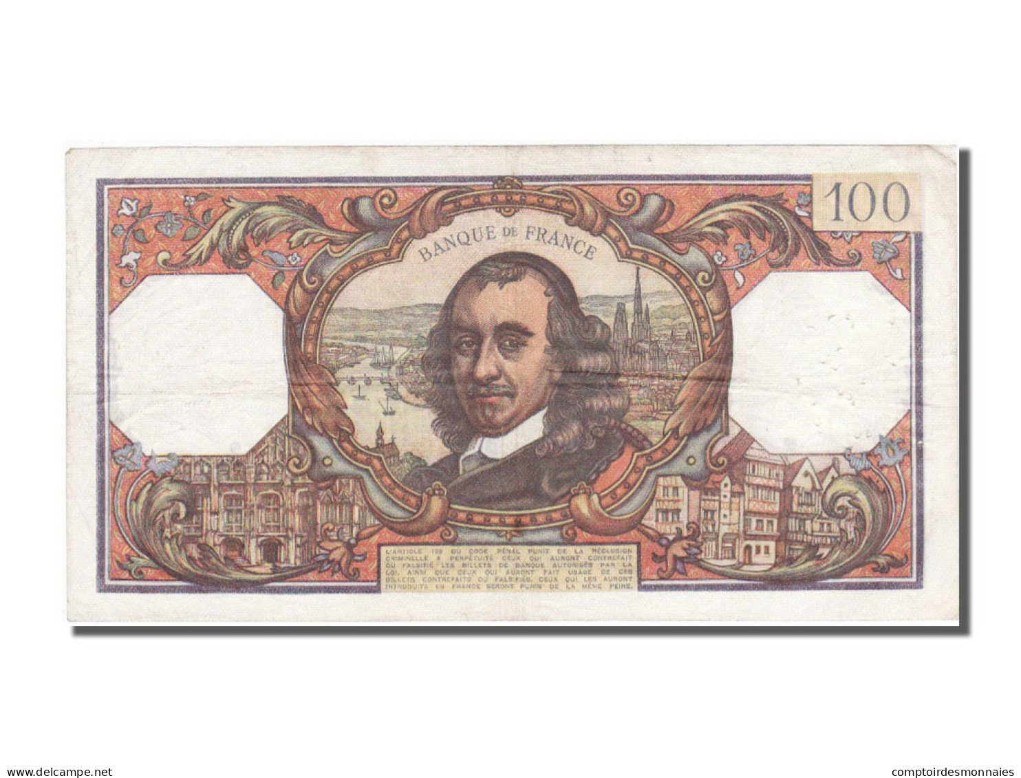 Billet, France, 100 Francs, 100 F 1964-1979 ''Corneille'', 1969, 1969-04-03 - 100 F 1964-1979 ''Corneille''