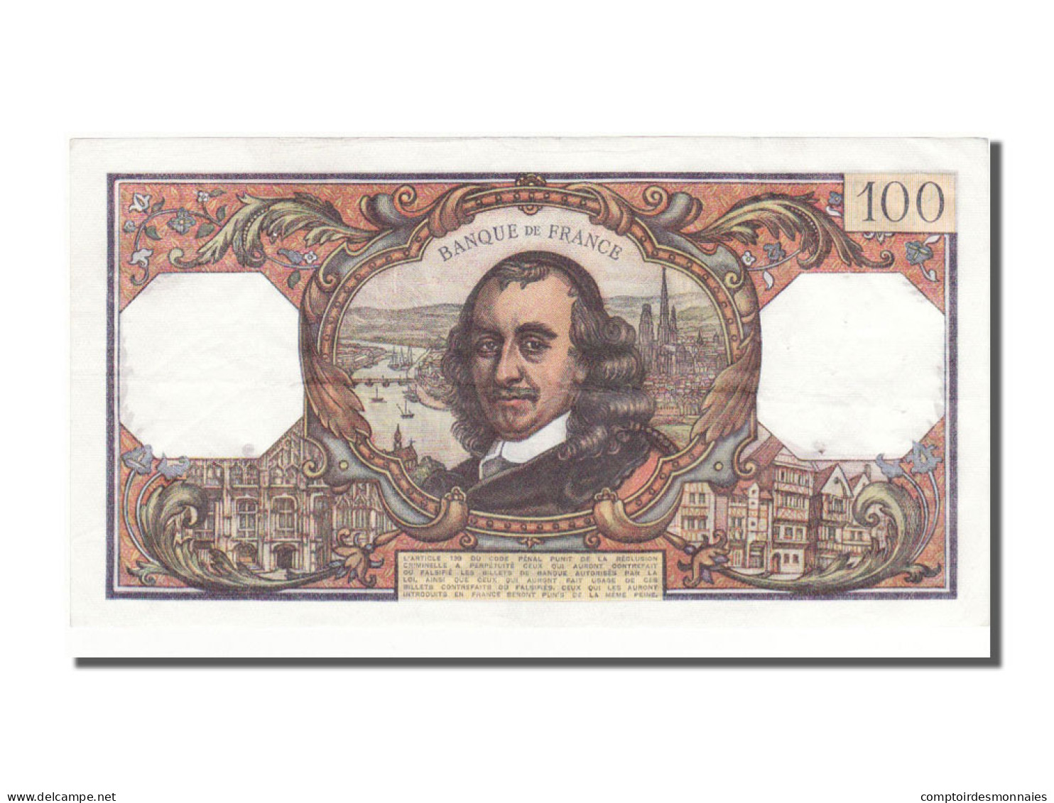 Billet, France, 100 Francs, 100 F 1964-1979 ''Corneille'', 1972, 1972-05-04 - 100 F 1964-1979 ''Corneille''