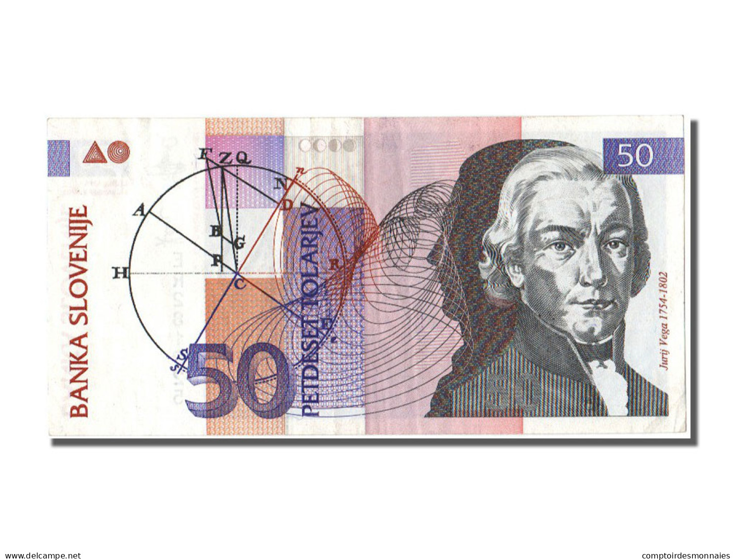 Billet, Slovénie, 50 Tolarjev, 1992, 1992-01-15, SUP+ - Slovénie