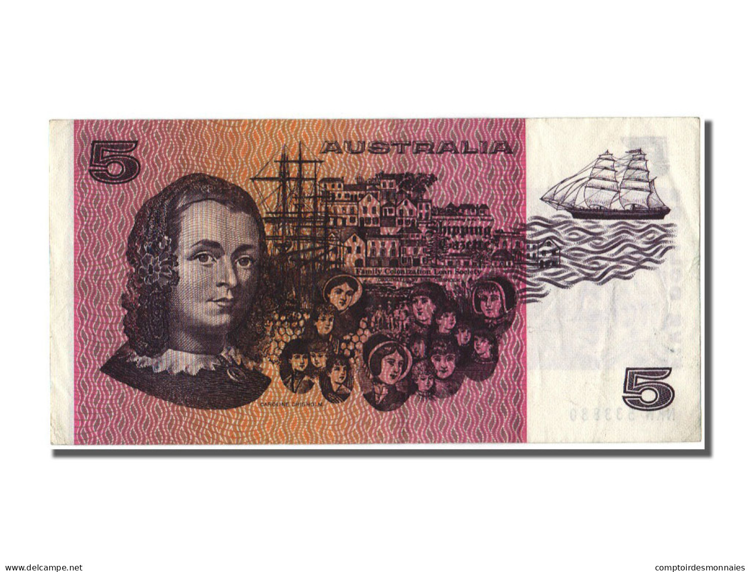 Billet, Australie, 5 Dollars, 1974, TTB - Autres & Non Classés