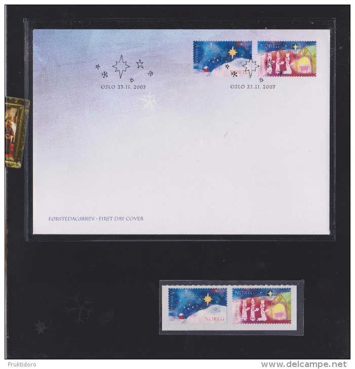 Norway Collector´s Set 2007 Nr. 19/07 - Christmas - Mi 1633-1634 FDC + Stamps - Star - Magi - Colecciones