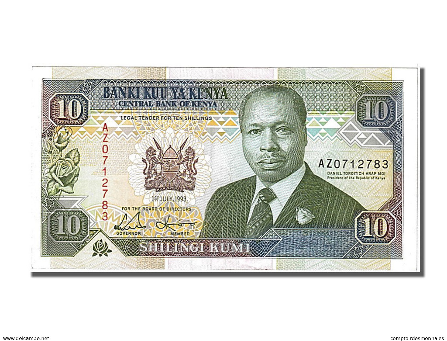 Billet, Kenya, 10 Shillings, 1993, 1993-07-01, SPL - Kenya
