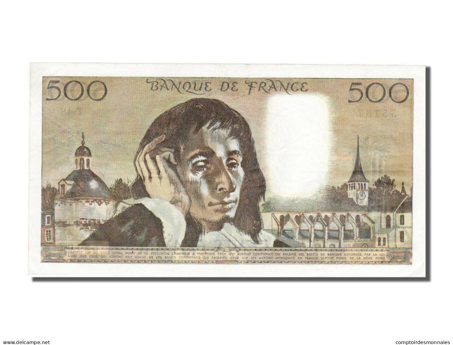 Billet, France, 500 Francs, 500 F 1968-1993 ''Pascal'', 1974-12-05, SPL - 500 F 1968-1993 ''Pascal''