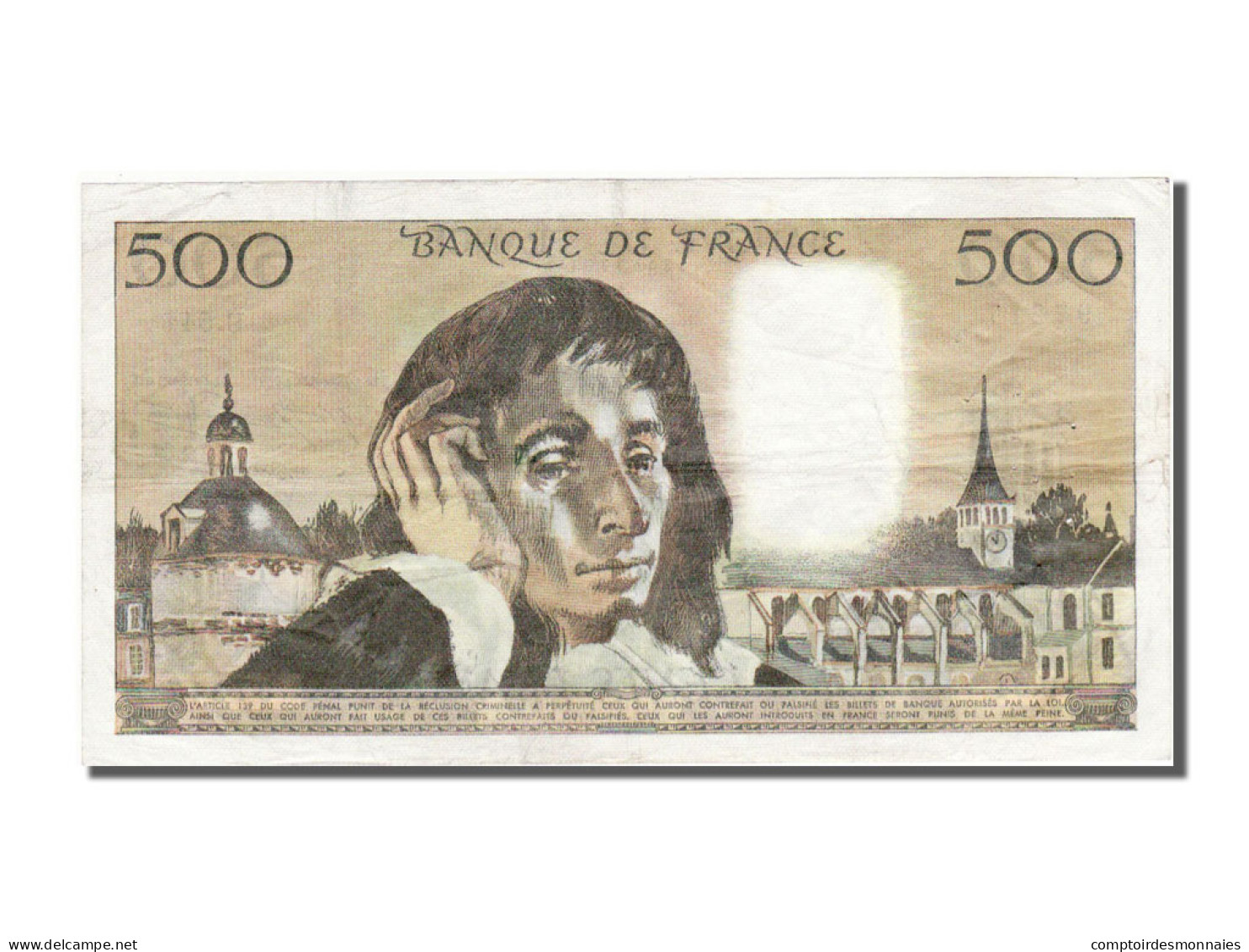 Billet, France, 500 Francs, 500 F 1968-1993 ''Pascal'', 1975, 1975-11-06, TTB+ - 500 F 1968-1993 ''Pascal''