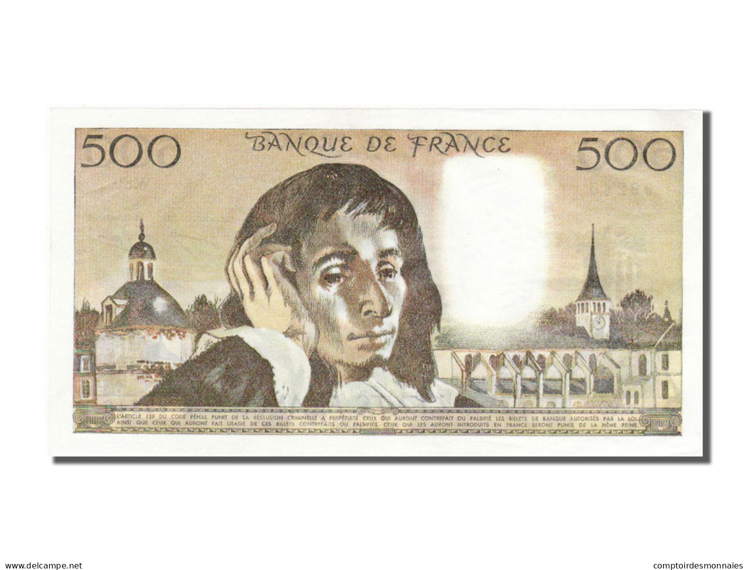 Billet, France, 500 Francs, 500 F 1968-1993 ''Pascal'', 1977, 1977-11-03, SPL - 500 F 1968-1993 ''Pascal''
