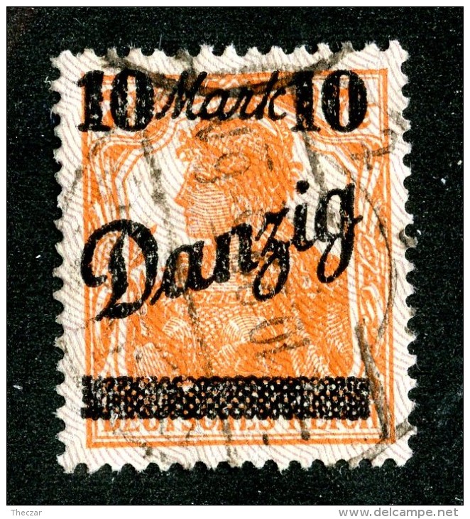 5269 Y Danzig 1920  Michel # 46 I (o) ( Cat. €20. ) - Other & Unclassified