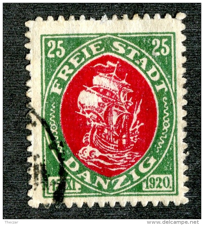 5297 Y Danzig 1921  Michel # 55 (o) ( Cat. €2.50 ) - Altri & Non Classificati