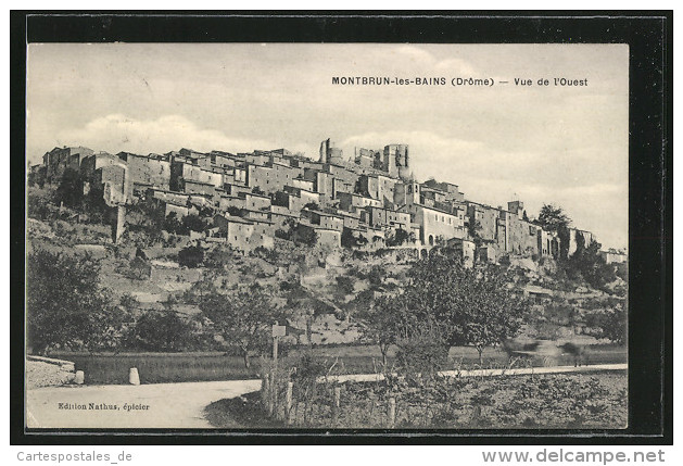 CPA Montbrun-les-Bains, Vue De L'Ouest - Autres & Non Classés