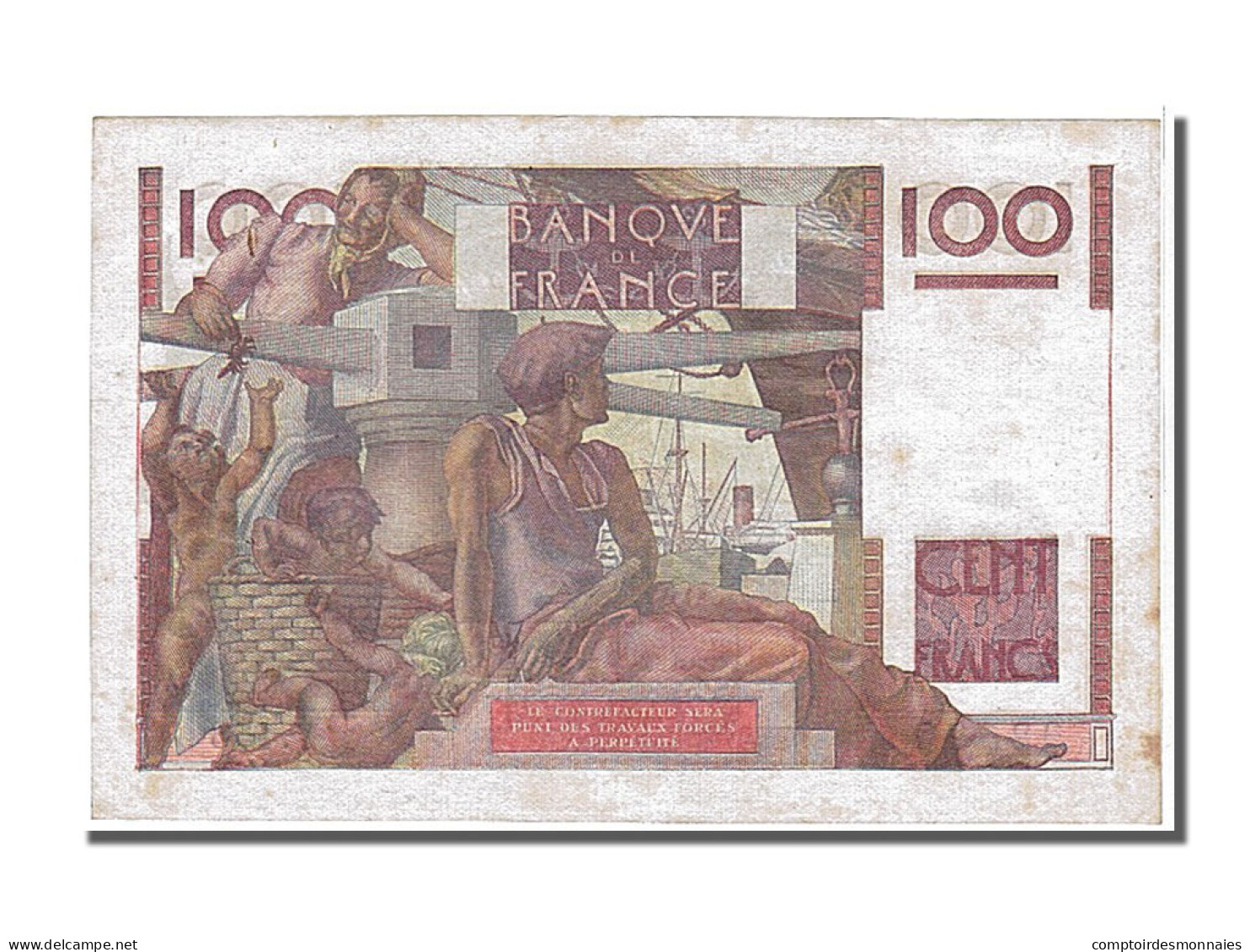 Billet, France, 100 Francs, 100 F 1945-1954 ''Jeune Paysan'', 1952, 1952-04-03 - 100 F 1945-1954 ''Jeune Paysan''