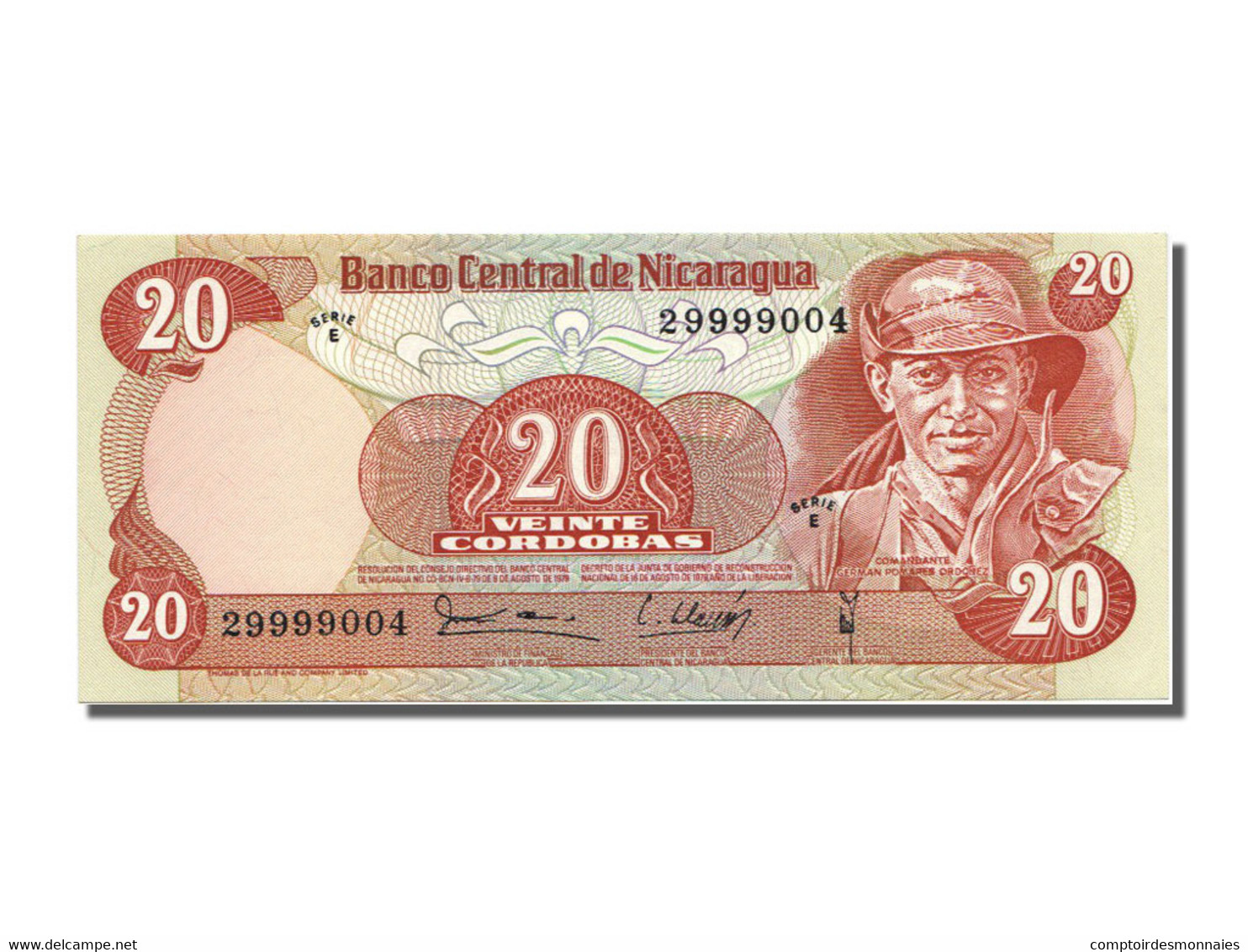 Billet, Nicaragua, 20 Cordobas, 1979, NEUF - Nicaragua