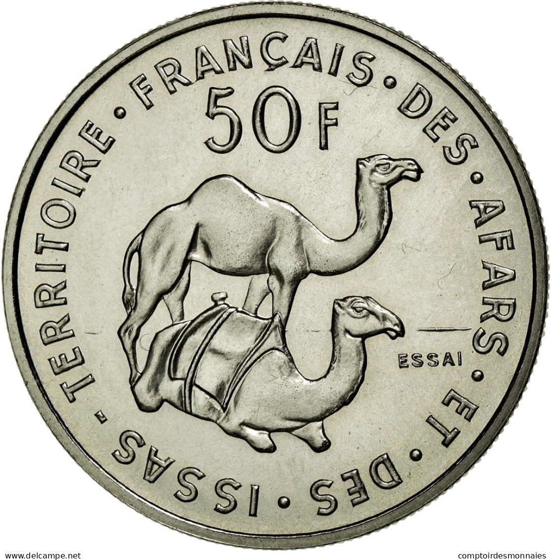 Monnaie, Djibouti, 50 Francs, 1970, FDC, Nickel, KM:E6 - Gibuti