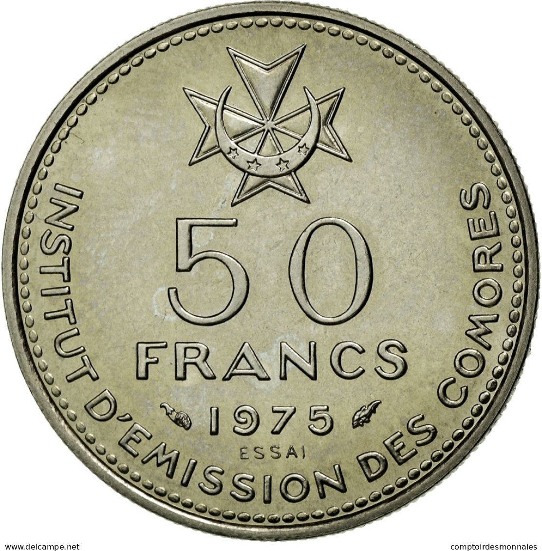 Monnaie, Comoros, 50 Francs, 1975, Paris, FDC, Nickel, KM:E6 - Komoren