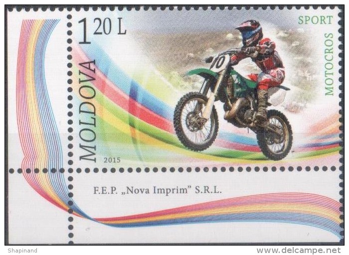 Moldova 2015  "Motocross" 1v Quality 100% - Motorräder