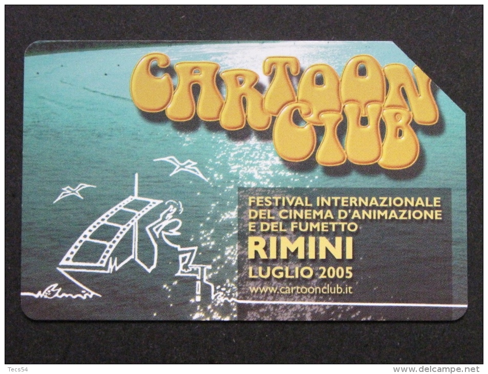 494 GOLDEN EURO - CARTOON CLUB RIMINI CINEMA FUMETTO - USATA PERFETTA - Pubbliche Pubblicitarie