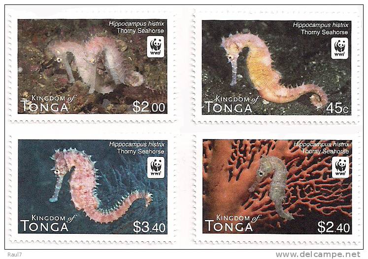 TONGA // 2012 - Faune En Danger,  Wwf - 4v Neufs // Mnh - Tonga (1970-...)