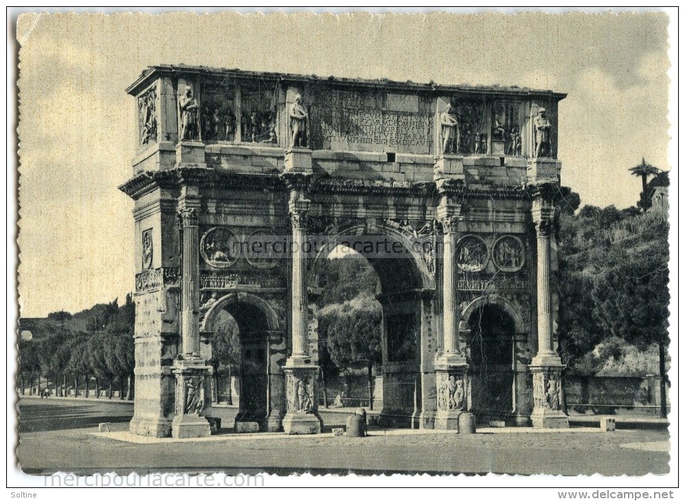 ROMA - Arco Di Constantino - Arc De Constantin - E.V.R. - Non écrite - 2 Scans - Autres Monuments, édifices