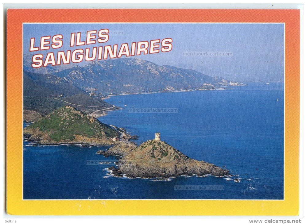 Souvenir De Corse - AJACCIO - Les Îles Sanguinaires. - Non écrite - 2 Scans - Ajaccio