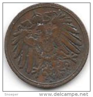 Germany Empire 1 Pfennig 1903 A  Km 10  Vf - 1 Pfennig