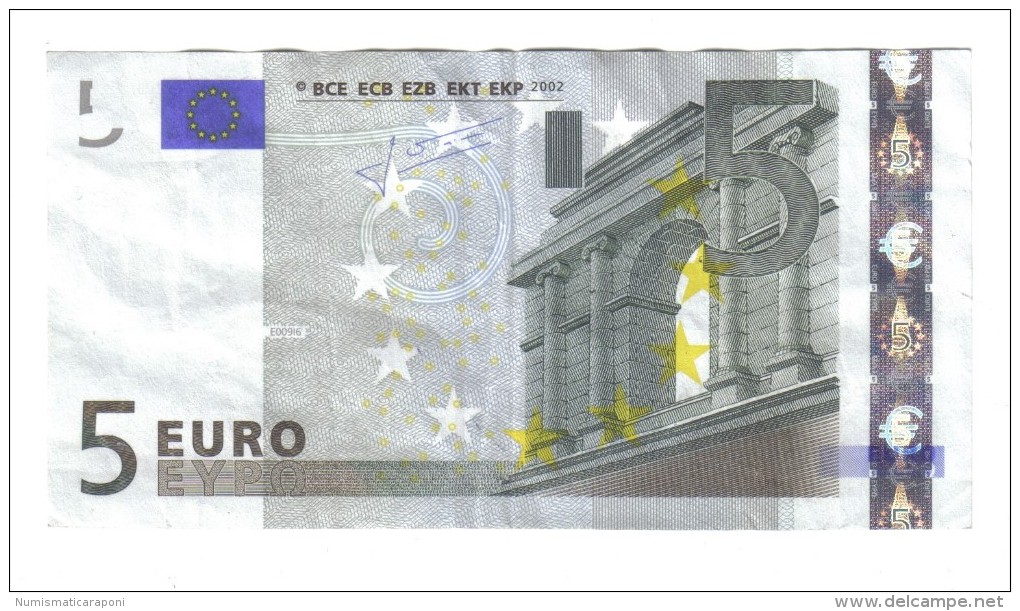 Slovacchia 5 € Trichet  P E009i6 Circulated Cod.€.035 - 5 Euro