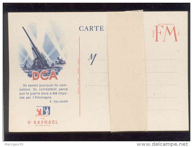 8 Cartes Postales Offertes Par St Raphaël Quinquina Guerre 1939-45 Avec Texte De Daldier Neuves - Guerre De 1939-45