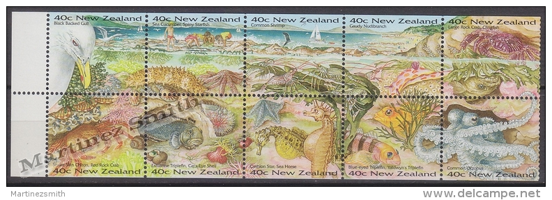 New Zealand - Nouvelle Zelande 1996 Yvert 1425-34 Environments Of The Marine Coast - MNH - Nuovi