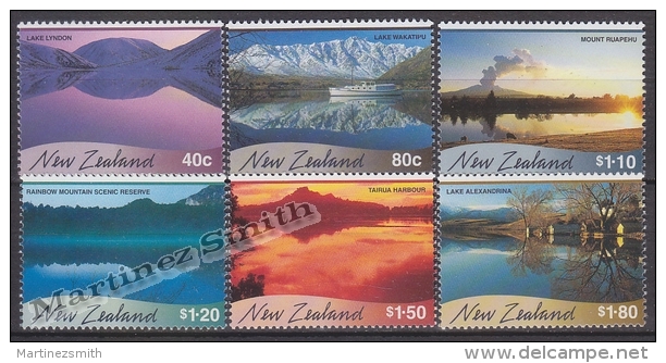New Zealand - Nouvelle Zelande 2000 Yvert 1777-82 - Landscapes Reflections - MNH - Unused Stamps
