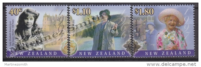 New Zealand - Nouvelle Zelande 2000 Yvert 1783-85 - Queen Mary Elizabeth Centenary - MNH - Unused Stamps