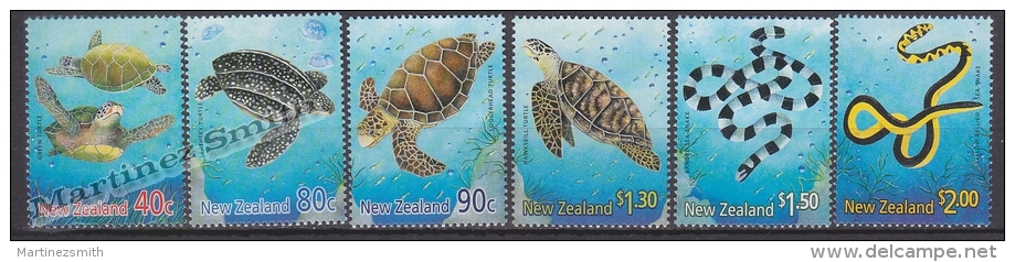 New Zealand - Nouvelle Zelande 2001 Yvert 1818-22  Fauna - Marine Reptiles - MNH - Ongebruikt