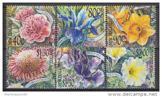 New Zealand - Nouvelle Zelande 2001 Yvert 1823-29 Flowers - Garden Flowers - MNH - Neufs