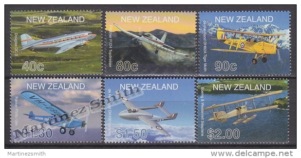 New Zealand - Nouvelle Zelande 2001 Yvert 1836-41 Planes - Aircrafts - Airships - MNH - Ungebraucht