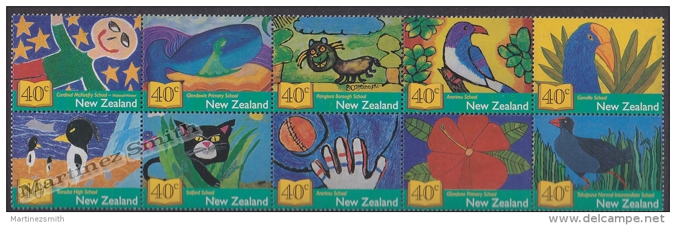 New Zealand - Nouvelle Zelande 2002 Yvert 1915-24 Children's Drawings - MNH - Nuevos