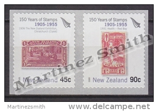 New Zealand - Nouvelle Zelande 2005 Yvert 2152-53 - 150th Anniversary Of The First Poste Stamps Of New Zealand - MNH - Neufs
