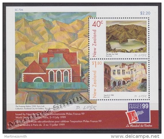 New Zealand - Nouvelle Zelande 1999 Yvert BF 133 Philexfrance'99 Int. Philatelic Exhibition - Miniature Sheet - MNH - Nuevos